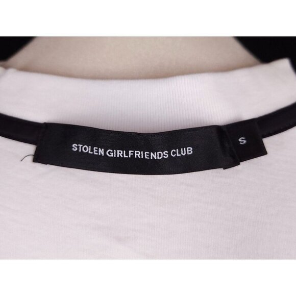 Stolen Girlfriends Club "Live" Classic Tank Top S Mens White Sleeveless Tee $75 - Picture 6 of 9